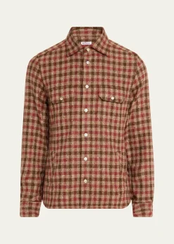 KitonMen's Speckled Cashmere Overshirt