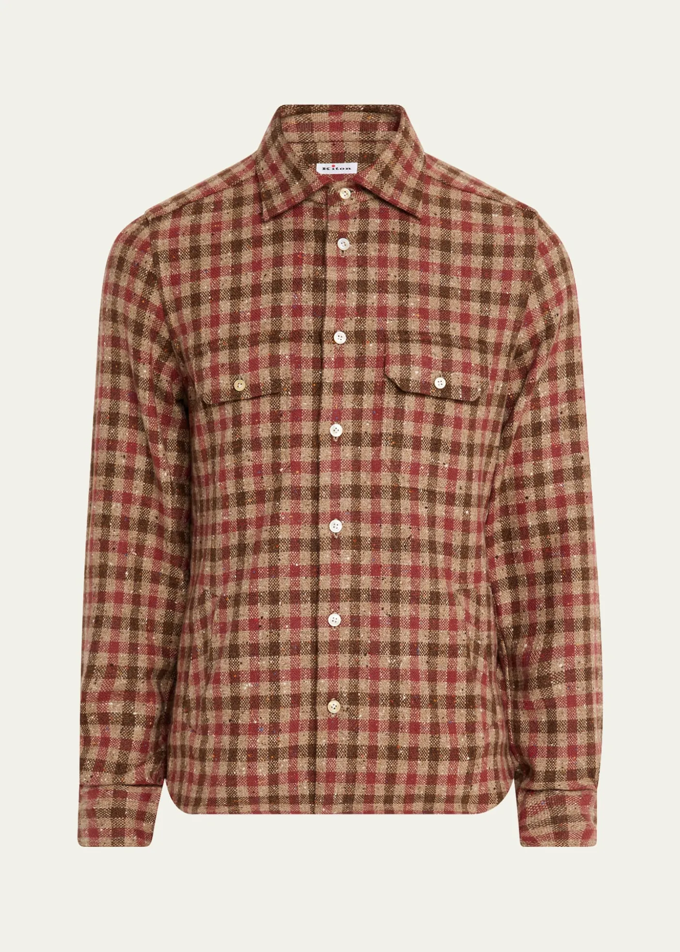 KitonMen's Speckled Cashmere Overshirt