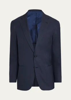KitonMen's Washed Cashmere Single-Breasted Jacket