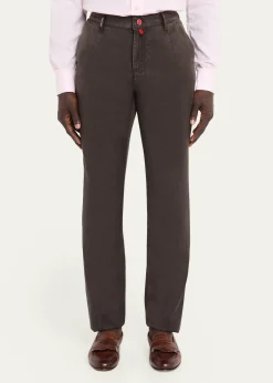KitonMen's Washed-Effect Wool Four-Pocket Pants