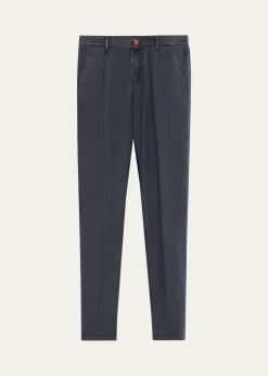 KitonMen's Washed-Effect Wool Four-Pocket Pants
