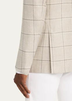 KitonMen's Windowpane Sport Jacket