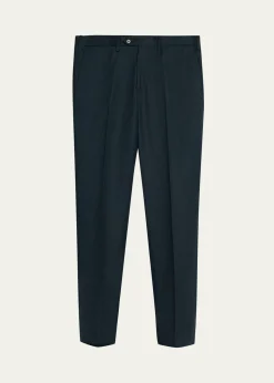 KitonMen's Wool and Cashmere Flat-Front Pants