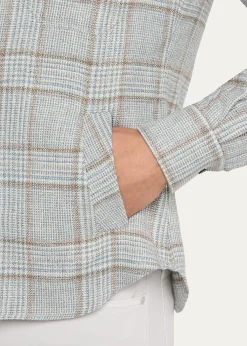KitonMen's Wool-Blend Plaid Overshirt with Pockets