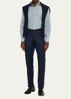 KitonMen's Wool Five-Pocket Pants