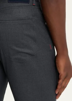 KitonMen's Wool Straight Fit Five-Pocket Pants
