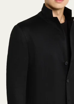 KNTMen's 14-Micron Wool Single-Breasted Sport Coat