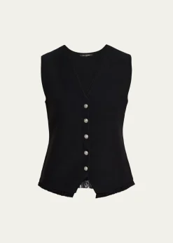 Kobi HalperinAnya Fringe-Hem Knit Vest