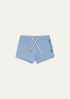 Konges SlojdBoy's Aster Shark Swim Shorts, Size 9M-3