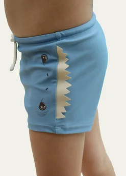 Konges SlojdBoy's Aster Shark Swim Shorts, Size 9M-3