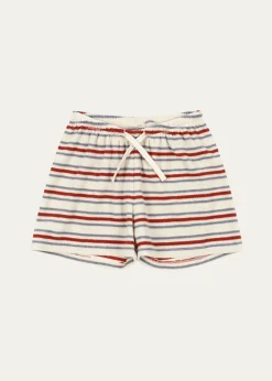 Konges SlojdBoy's Itty Striped Cotton-Blend Shorts, Size 6M-8