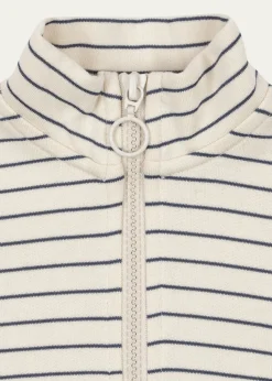 Konges SlojdBoy's Lou Striped Half-Zip Sweater, Size 6M-8
