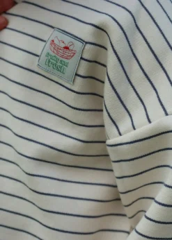 Konges SlojdBoy's Lou Striped Half-Zip Sweater, Size 6M-8