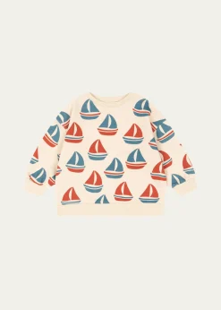 Konges SlojdBoy's Loupy Lou Printed Cotton Sweatshirt, Size 6M-6