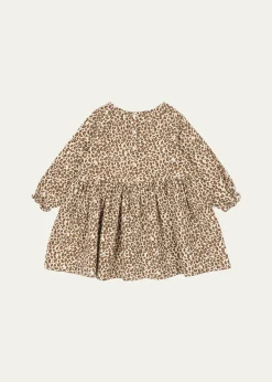 Konges SlojdGirl's Coco Leopard-Print Dress, Size 9M-10