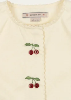 Konges SlojdGirl's Evia Cherry Embroidered Organic Cotton Dress, Size 18M-10