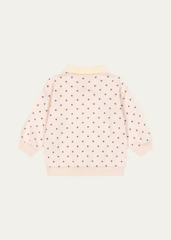 Konges SlojdGirl's Spotty Long-Sleeve Polo Shirt, Size 12M-8Y