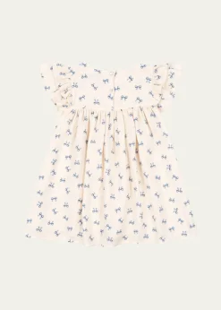 Konges SlojdGirl's Coco Bow-Print Dress, Size 9M-10