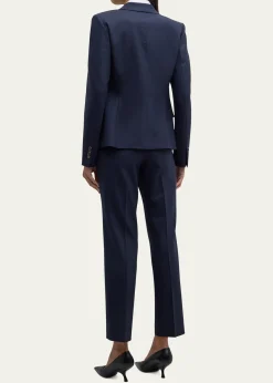 Lafayette 148 New YorkPick Stitch Stretch Wool Blazer