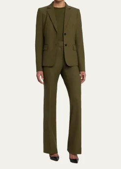 Lafayette 148 New YorkPick Stitch Stretch Wool Blazer