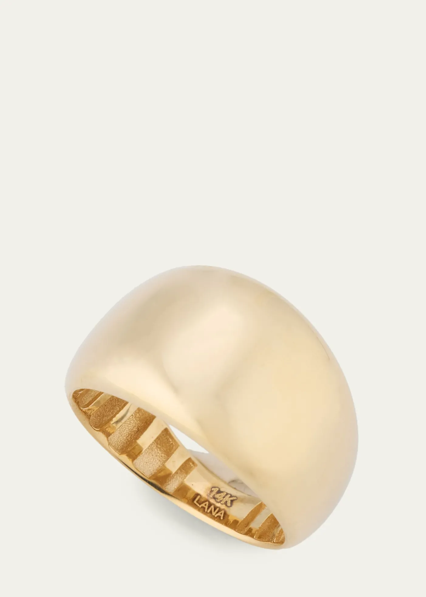 LanaCurved Bubble Hollow Ring