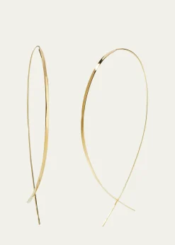 LanaFlat 14K Upside Down Hoop Earrings