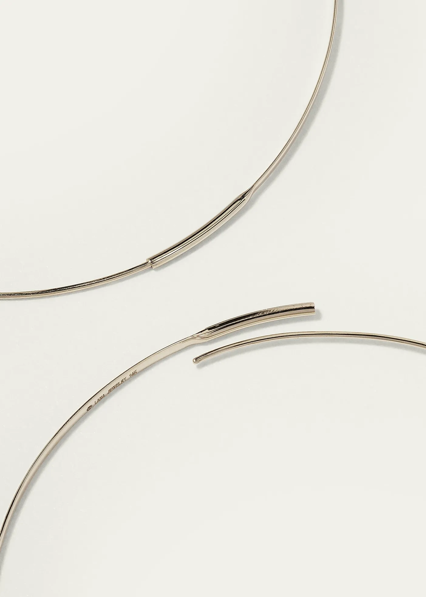 LanaFlat Magic 14K Gold Hoop Earrings