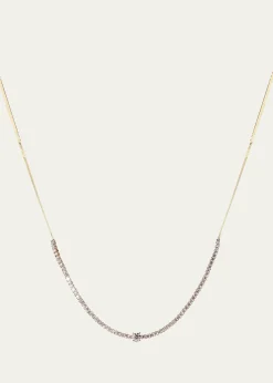 LanaFlawless Herringbone Diamond Tennis Necklace