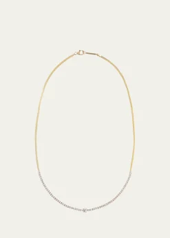 LanaFlawless Herringbone Diamond Tennis Necklace