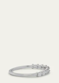 Lana14K Gold Baguette Diamond Half Eternity Band Ring