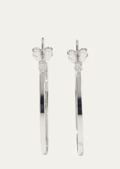 Lana14K Gold Diamond Sunrise Hoop Earrings
