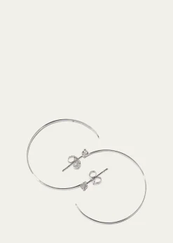 Lana14K Gold Diamond Sunrise Hoop Earrings