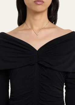 Lana14K Gold Flawless Mini Cross Pendant Necklace