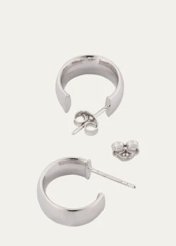 Lana14K Gold Hollow Huggie Earrings