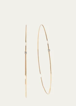Lana14K Gold Large Magic Diamond Hoops