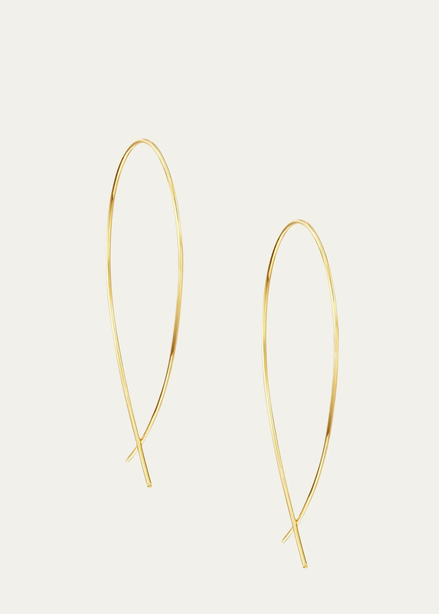 Lana14K Gold Small Upside Down Hoop Earrings