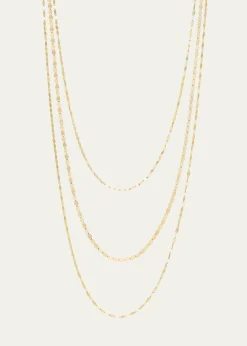 Lana14K Gold Triple-Strand Blake & Petite Nude Necklace