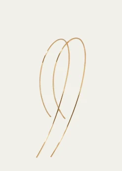 Lana14K White Gold Hooked On Hoop Earrings