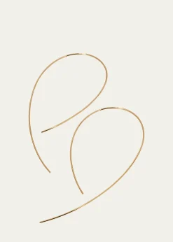 Lana14K White Gold Hooked On Hoop Earrings