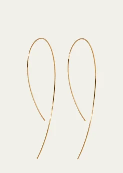 Lana14K White Gold Hooked On Hoop Earrings