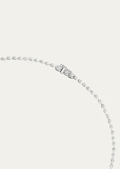 Lana14K White Gold Pear Diamond Tennis Necklace
