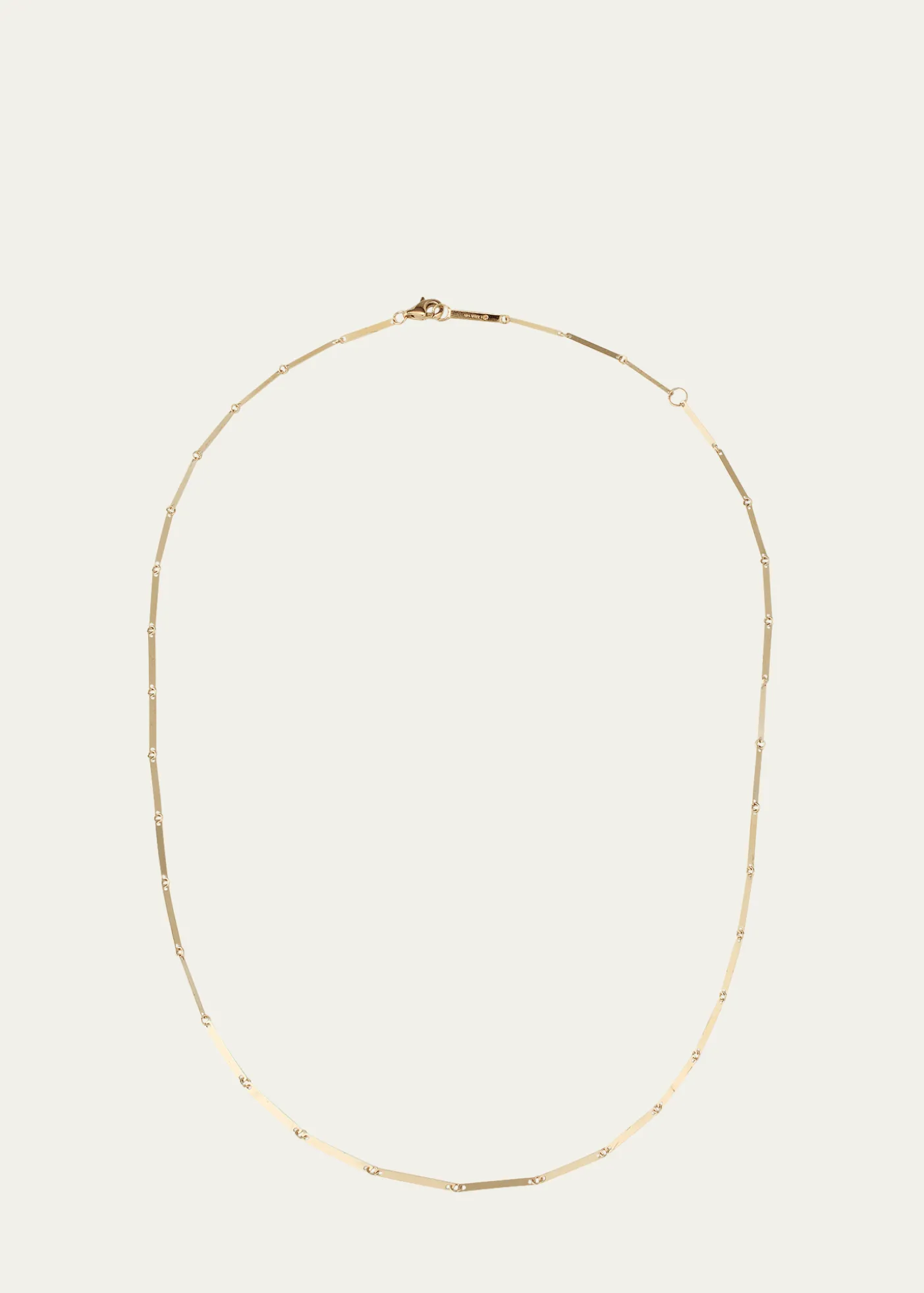 Lana14K Yellow Gold Laser Rectangle Chain Necklace, 18"