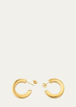 Lana14K Yellow Gold Square Tube Hollow Hoop Earrings