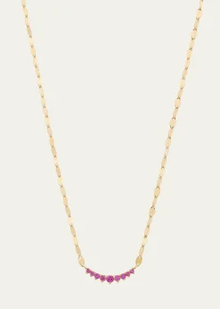LanaMini Curved Pink Sapphire Necklace