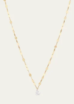 LanaSolo Floating Diamond Heart Pendant Necklace