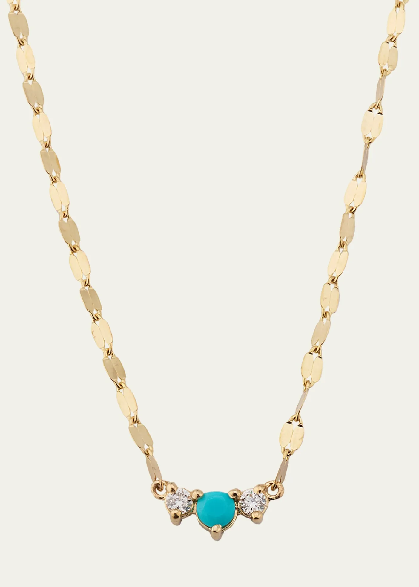 LanaSolo Turquoise & Diamond Charm Necklace