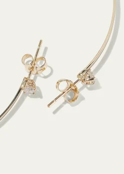 LanaSunrise 14k Gold & Diamond Hoop Earrings