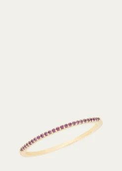 LanaThin Pink Sapphire Stack Ring, Size 7