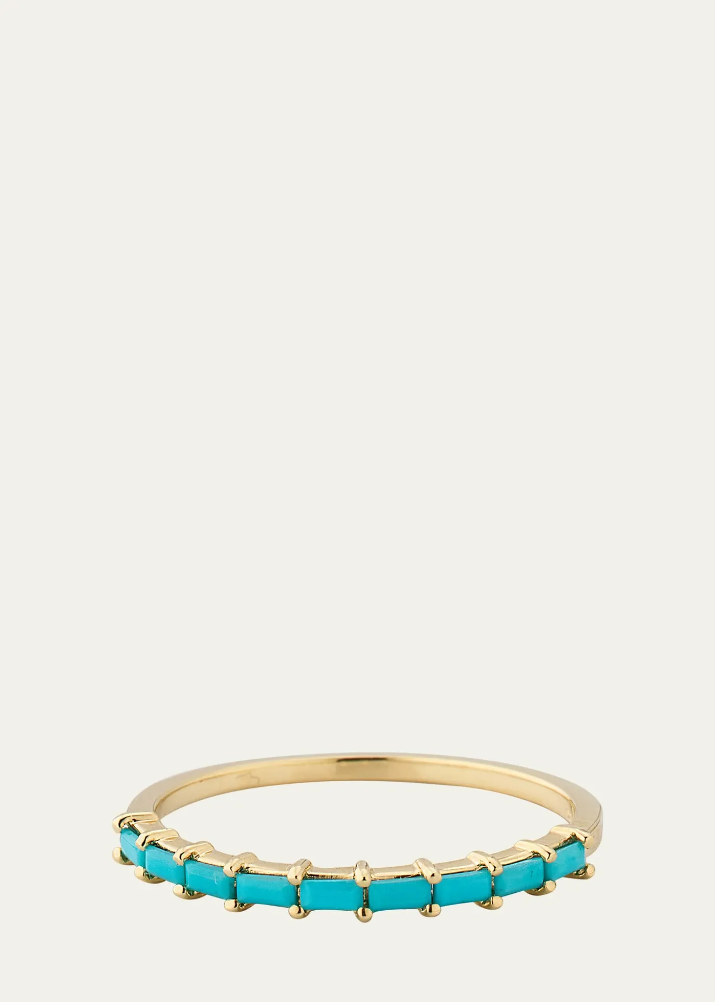 LanaTurquoise Baguette Stackable Ring