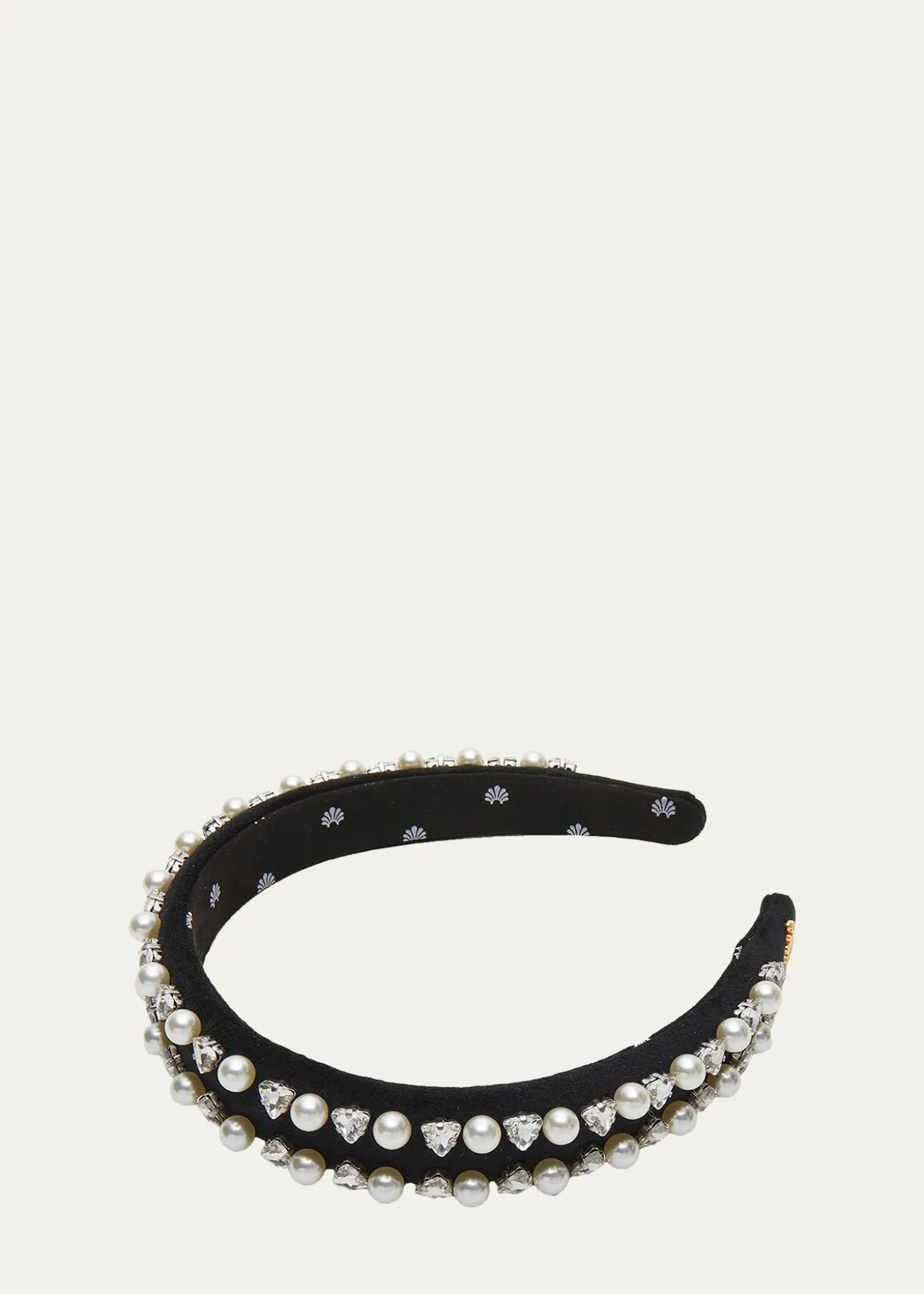 Lele SadoughiCharlotte Geo Crystal & Faux Pearl Headband